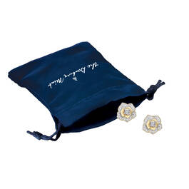 Diamond Rose Earrings 12023 0032 g gift pouch