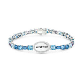 Blue Wave Crystal Bracelet 11987 0020 a main