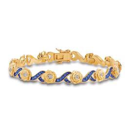 A Dozen Roses Birthstone  Diamond Bracelet 6684 001 8 4