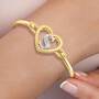 Simply Elegant Diamond Initial Bangle 6403 001 8 2