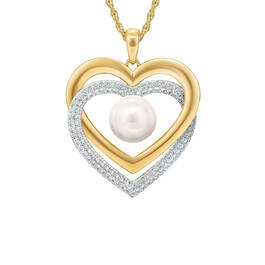 A Forever Bond Pearl and Diamond Granddaughter Pendant 11106 0018 c front