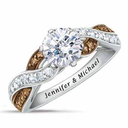 Mocha Swirl Personalized Ring 4597 001 9 1