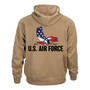 The Personalized U.S. Air Force Eagle Hoodie, The Personalized US Air Force Hoodie 11649 0061 d back