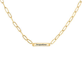 Rectangle Cable Chain with Personalized Name Plate 11886 0030 a main