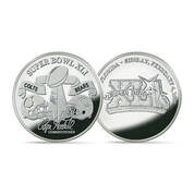 Super Bowl Flip Coin Silver Plated Collection 11732 0184 a Colts41