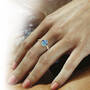 Blue Lagoon Diamond & Gemstone Ring 11676 0018 m hand
