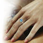 Blue Lagoon Diamond & Gemstone Ring, Blue Lagoon Diamond & Gemstone Ring 11676 0018 m hand