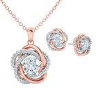 Perfectly Paired Love Knot Pendant with FREE Matching Earrings 10916 0010 a main