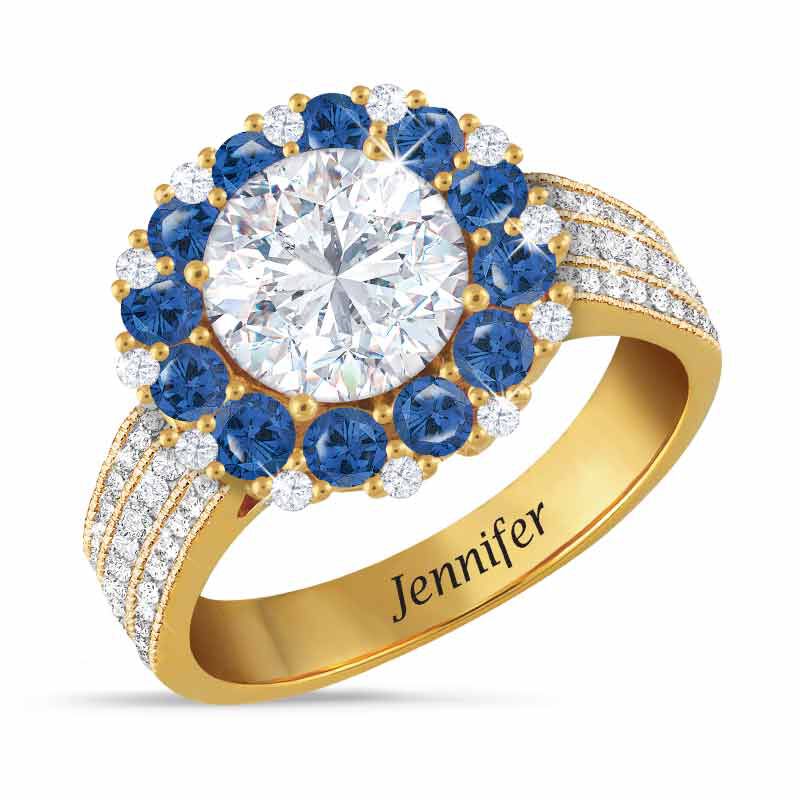 Birthstone Beauty Diamonisse Halo Ring 4924 001 3 9