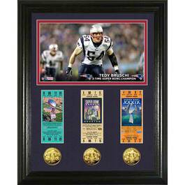 Tedy Bruschi Super Bowl Framed Commemorative 4391 114 8 1