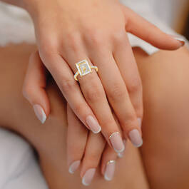 Clearly Beautiful Diamond Initial Ring 11351 0010 n model