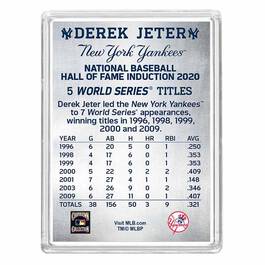 Derek Jeter Hall of Fame Silver Commemorative 6395 001 8 2