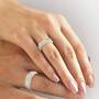 Personalized Diamond Ring Set, Personalized Diamond Ring Set 6589 001 4 2