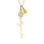 Birthstone Flower Necklace, Birthstone Flower Necklace 11772 0029 k november