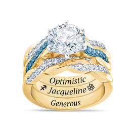 Birthstone Zodiac Ring Set 6740 0044 l december