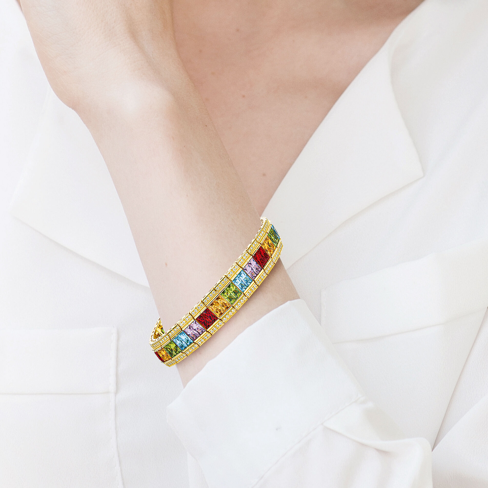 The Rainbow Tennis Bracelet 10290 0016 m model