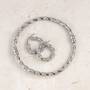 Silver Twist Bangle with FREE Matching Hoop Earrings 11142 0345 m lifestyle