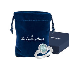 Sea of Light Aquamarine Diamond Ring 12286 0018 g giftpouch