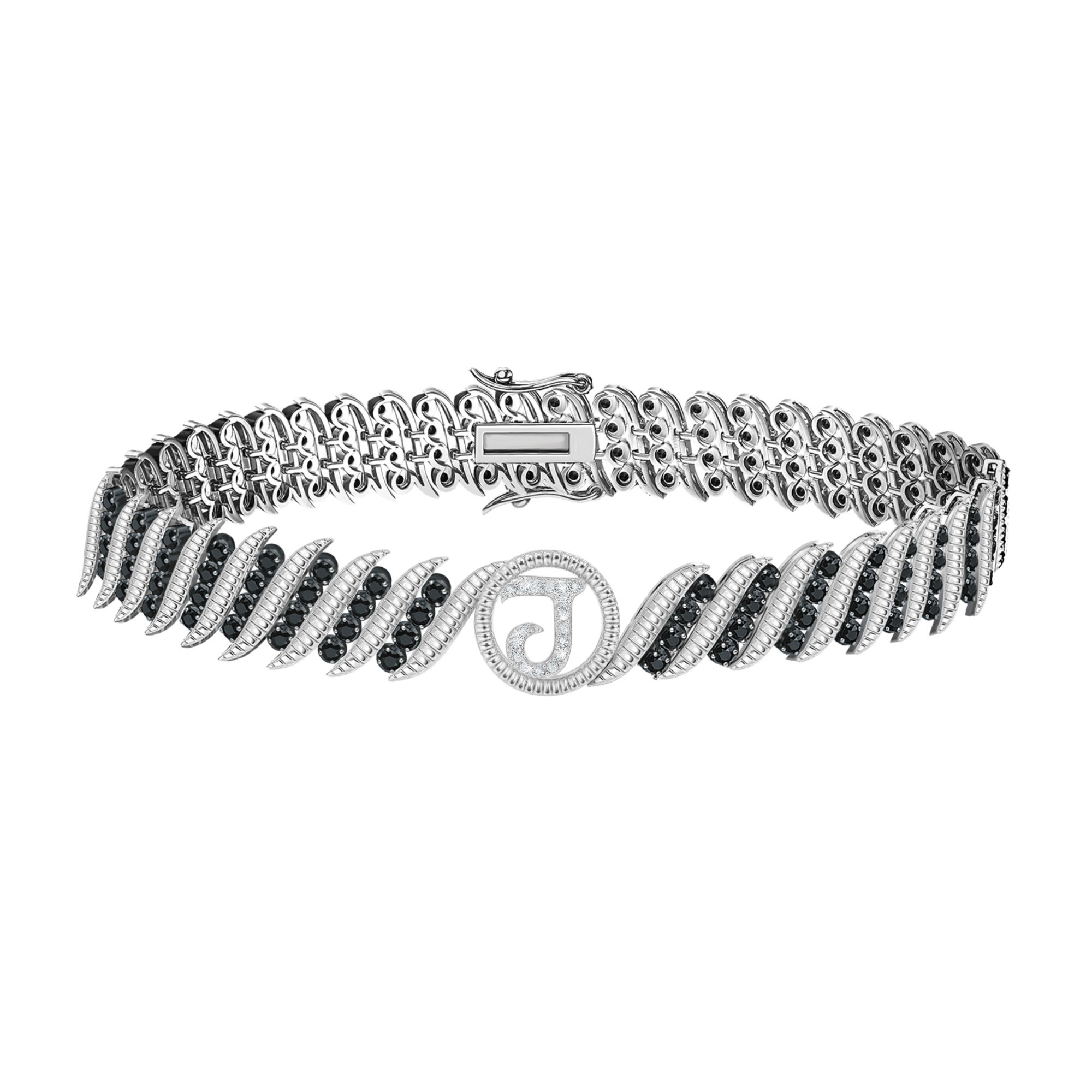 Danbury mint black diamond bracelet sales