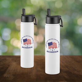 The Personalized Land of the Free Insulated Water Bottle Duo 12446 0015 b bottle