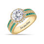 Personalized Birthstone & Diamonisse Halo Ring, Personalized Birthstone Diamonisse Halo Ring 11317 0013 e may