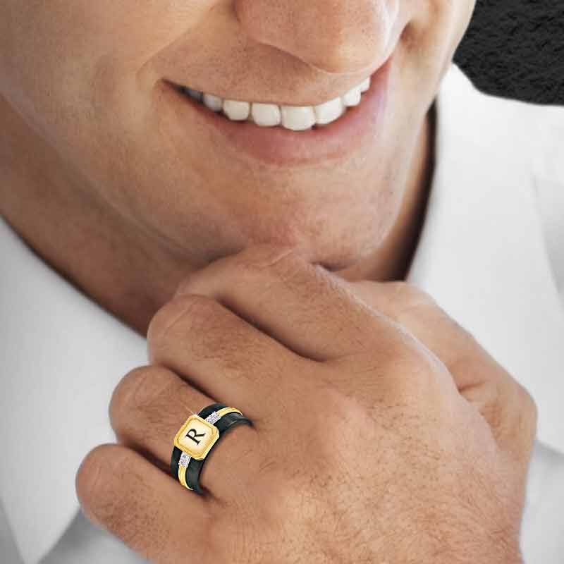 The Personalized Diamond Heritage Mens Ring 4998 001 4 3