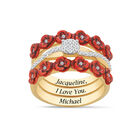 I Love You Diamond Rose Ring Set 10900 0026 a main
