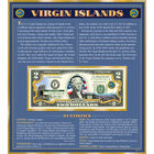 The United States Enhanced Two Dollar Bill Collection 6448 0031 a Virgin Islands