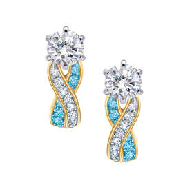 Birthstone Swirl Earrings 6243 0038 l december