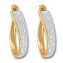Sensational Swirl Diamond Hoop Earrings 2641 001 9 1