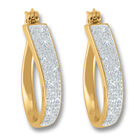 Sensational Swirl Diamond Hoop Earrings 2641 001 9 1