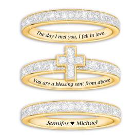 Blessed Love Stackable Diamond Ring Set 5279 001 1 2