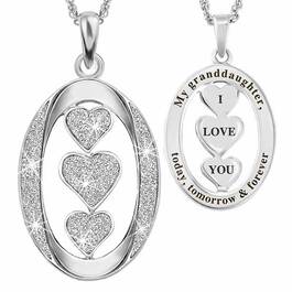 Granddaughter I Love You Diamond Pendant 1887 001 4 1