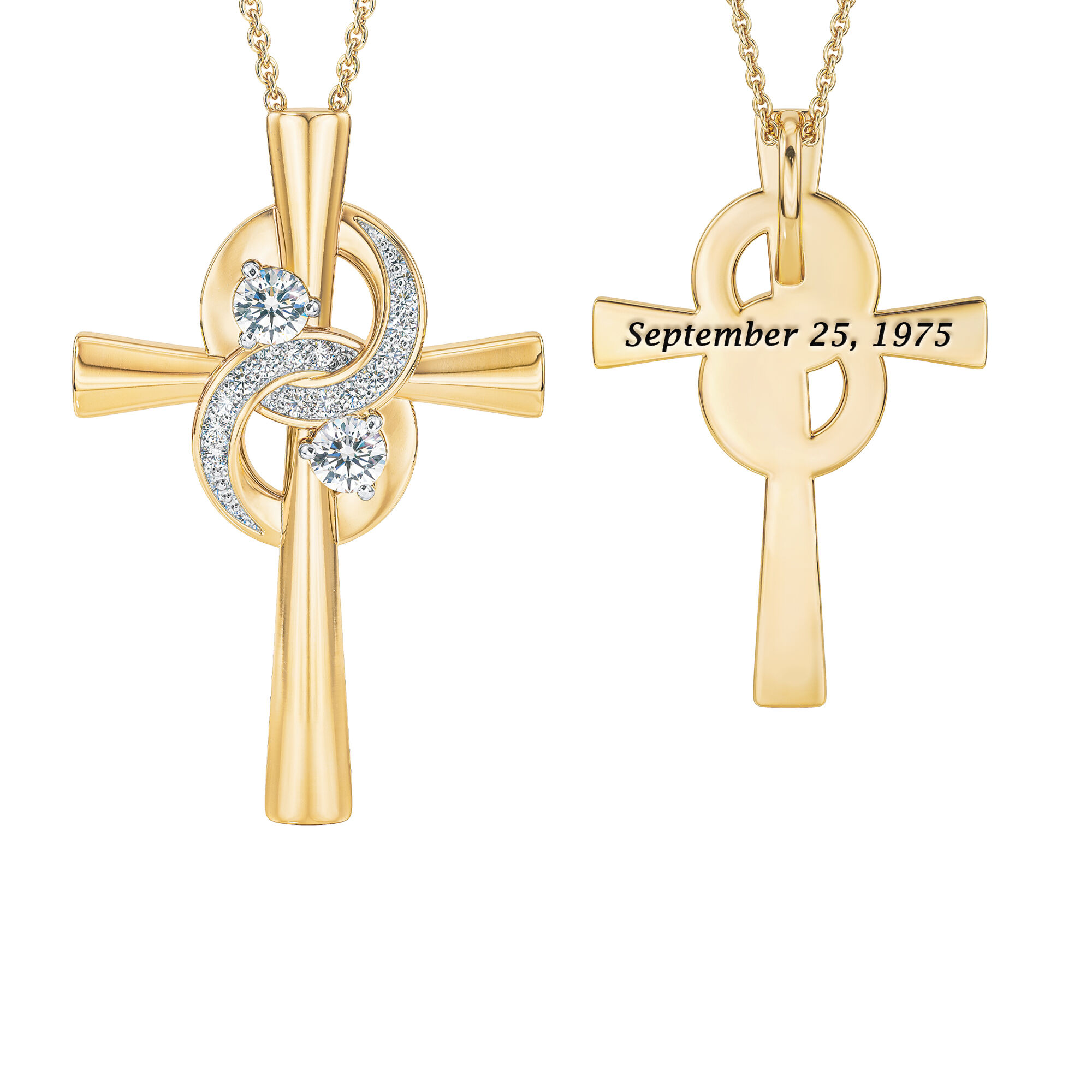 Our Marriage is a Blessing Anniversary Cross Pendant 11482 0012 a main