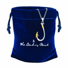 Gone Fishin Diamond Hook Pendant 10349 0017 g gift pouch