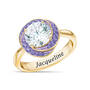 Love Knot Birthstone Ring with Free Matching Earrings 12097 0025 f june