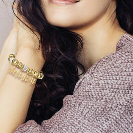 Words of Inspiration Personalized Charm Bracelet 10075 0017 m model