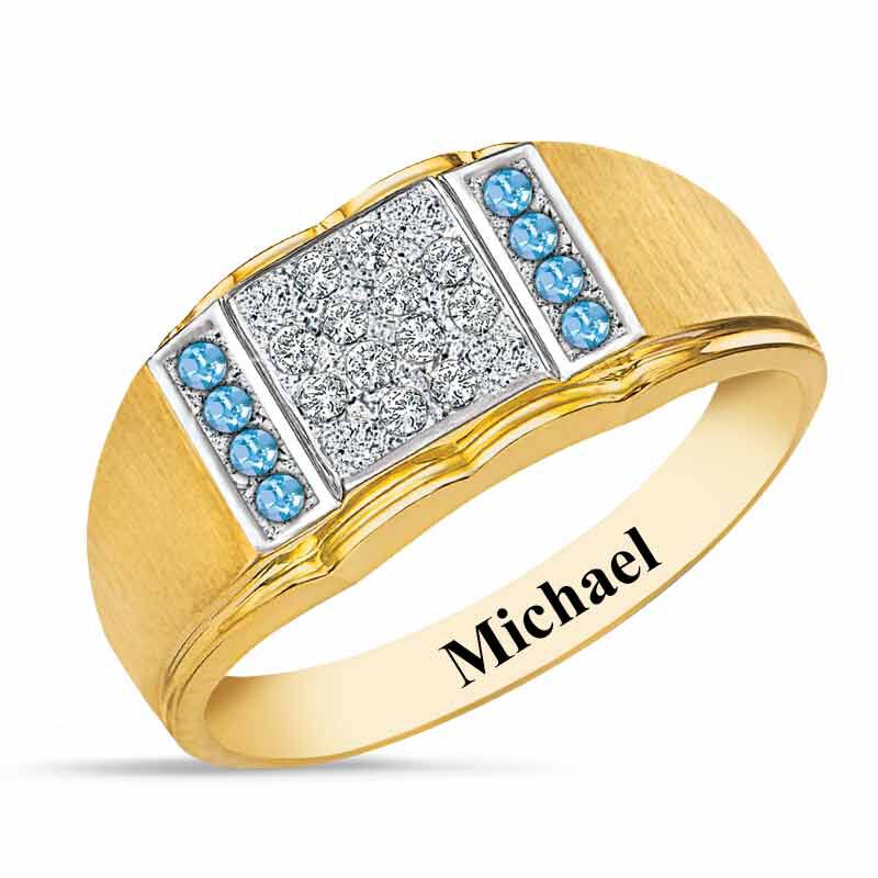 Birthstone Diamond Ring 5211 001 2 3
