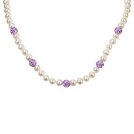 Bedazzled with Birthstones Pearl Necklace 5106 001 0 6