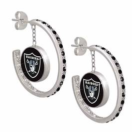 Oakland Raider Hoop Earrings 1031 009 2 1