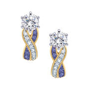 Birthstone Swirl Earrings 6503 0033 b february