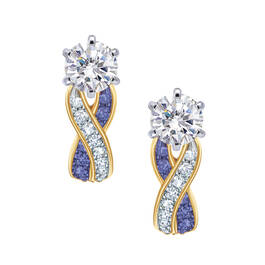 Birthstone Swirl Earrings 6503 0033 b february