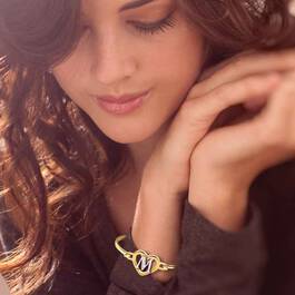 Simply Elegant Diamond Initial Bangle 6403 001 8 3