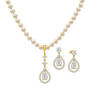 Loves Embrace Pearl Necklace Earring Set 6914 0010 a main