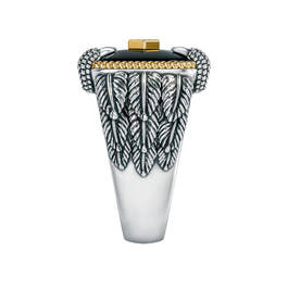 Bird of Prey Mens Diamond Ring 10053 0013 c sideview