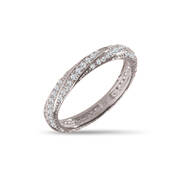 The Eternity Silver Twist Ring 11250 0020 a main