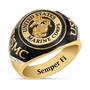 US Marines Onyx  Diamond Ring 6282 001 4 1