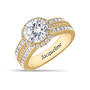 Personalized Birthstone & Diamonisse Halo Ring, Personalized Birthstone Diamonisse Halo Ring 11317 0013 d april