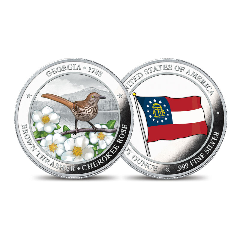 The State Bird and Flower Silver Commemoratives 2167 0088 a commemorativeGA