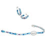 Blue Wave Crystal Bracelet with FREE Matching Earrings 11987 0012 b flat